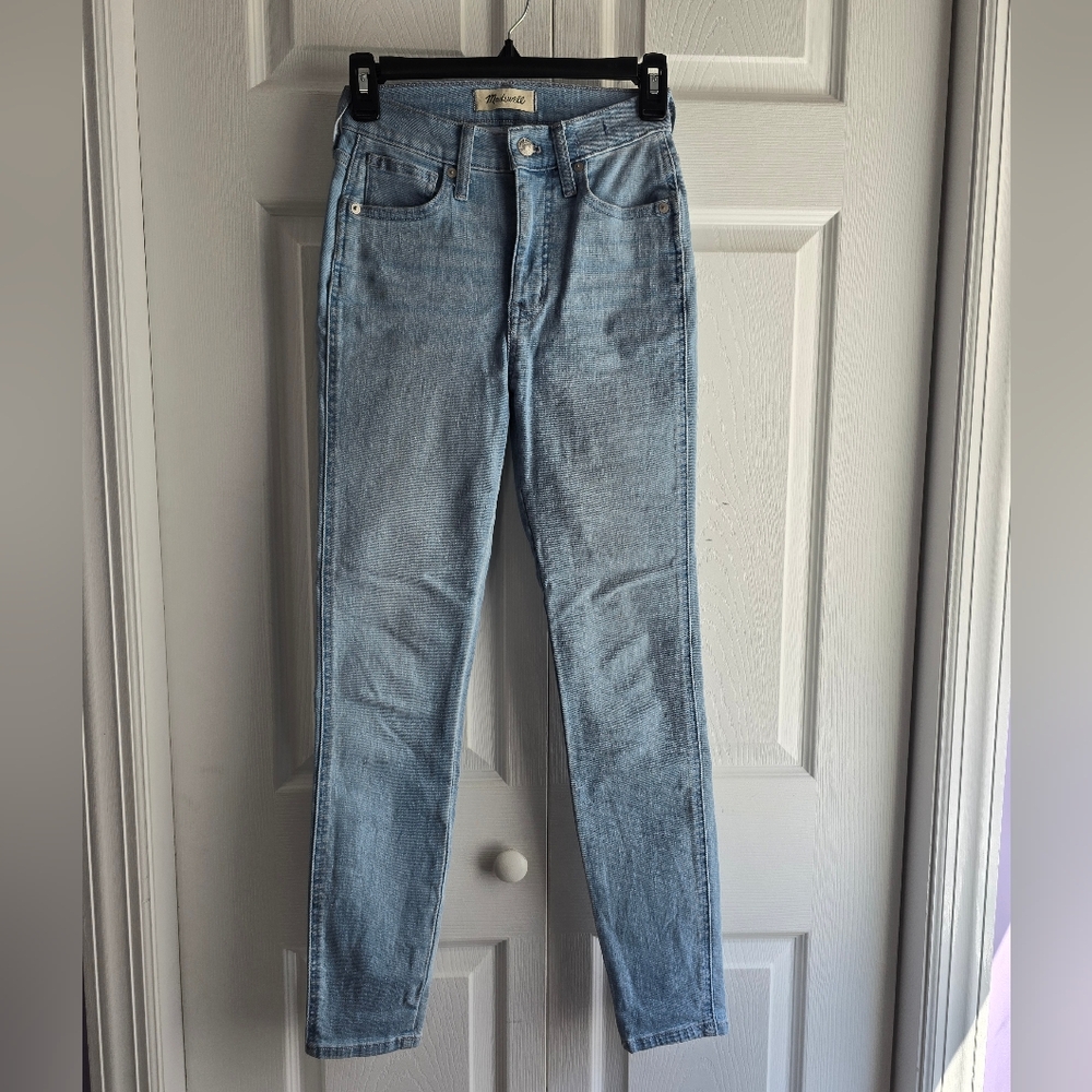Madewell Blue 10" High Rise Skinny Jeans Size 24 Length 37.5in